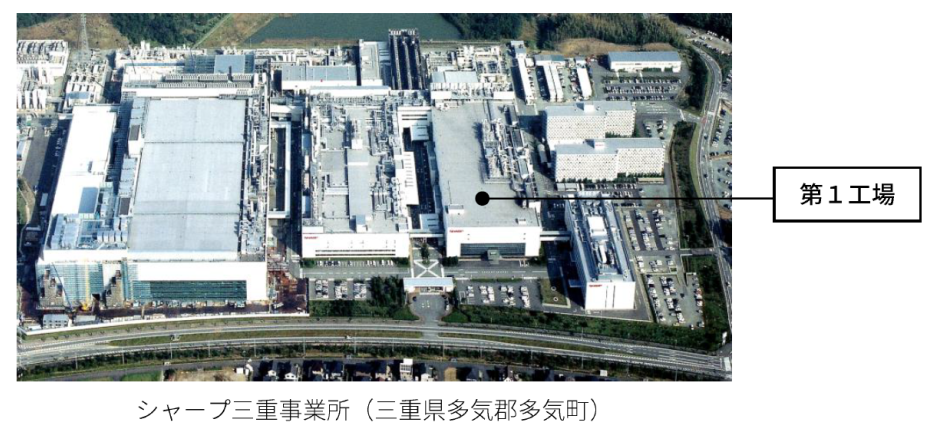 夏普簽署協(xié)議，出售日本三重事務所第1工廠